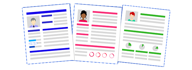 multi-coloured sheets of paper with content on them