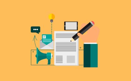 illustration of content curation and repurposing