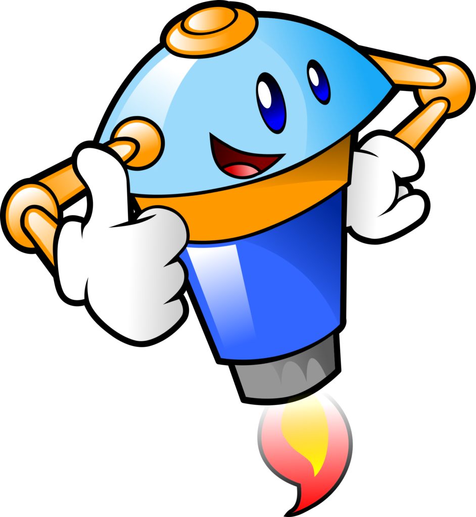 cartoon software robot giving thumbs up for reinstating your banned facebook ad account