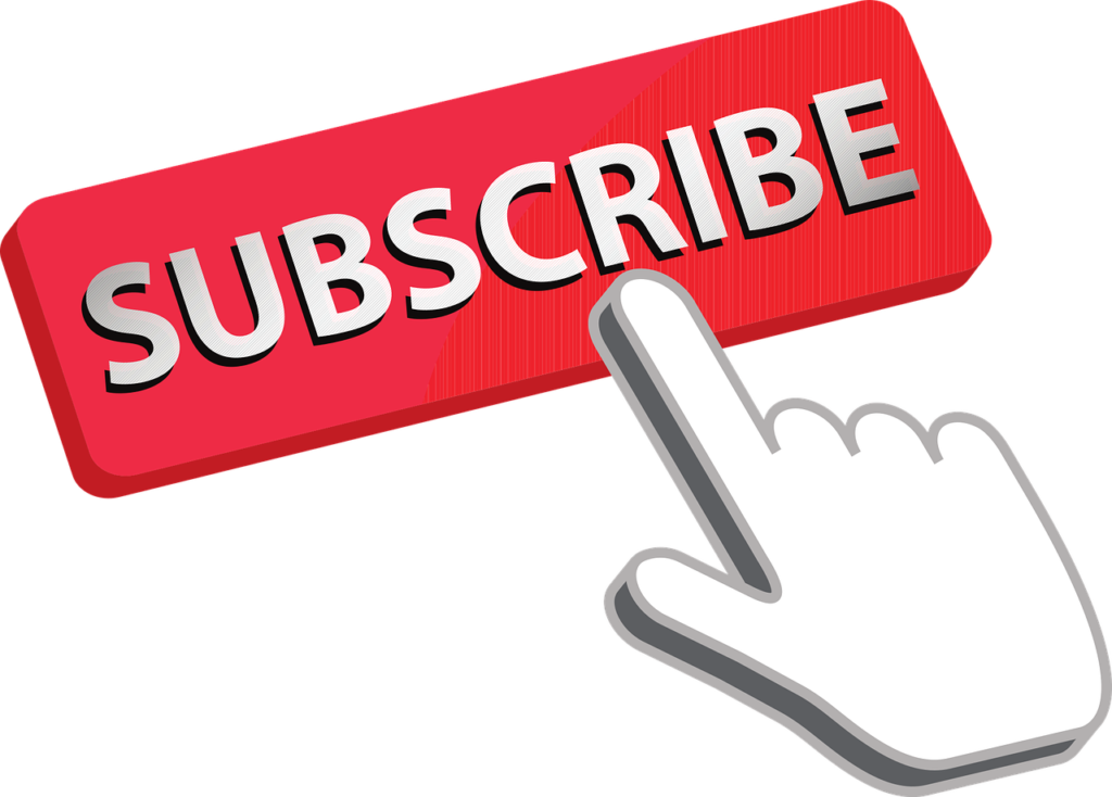 illustration of how to grow your list with information products red subscribe button