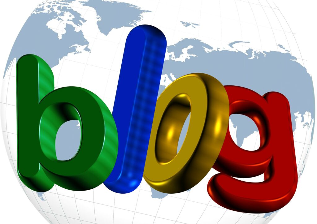 Graphic with blog text circling the world  depicting how to grow your audience with blog tours.